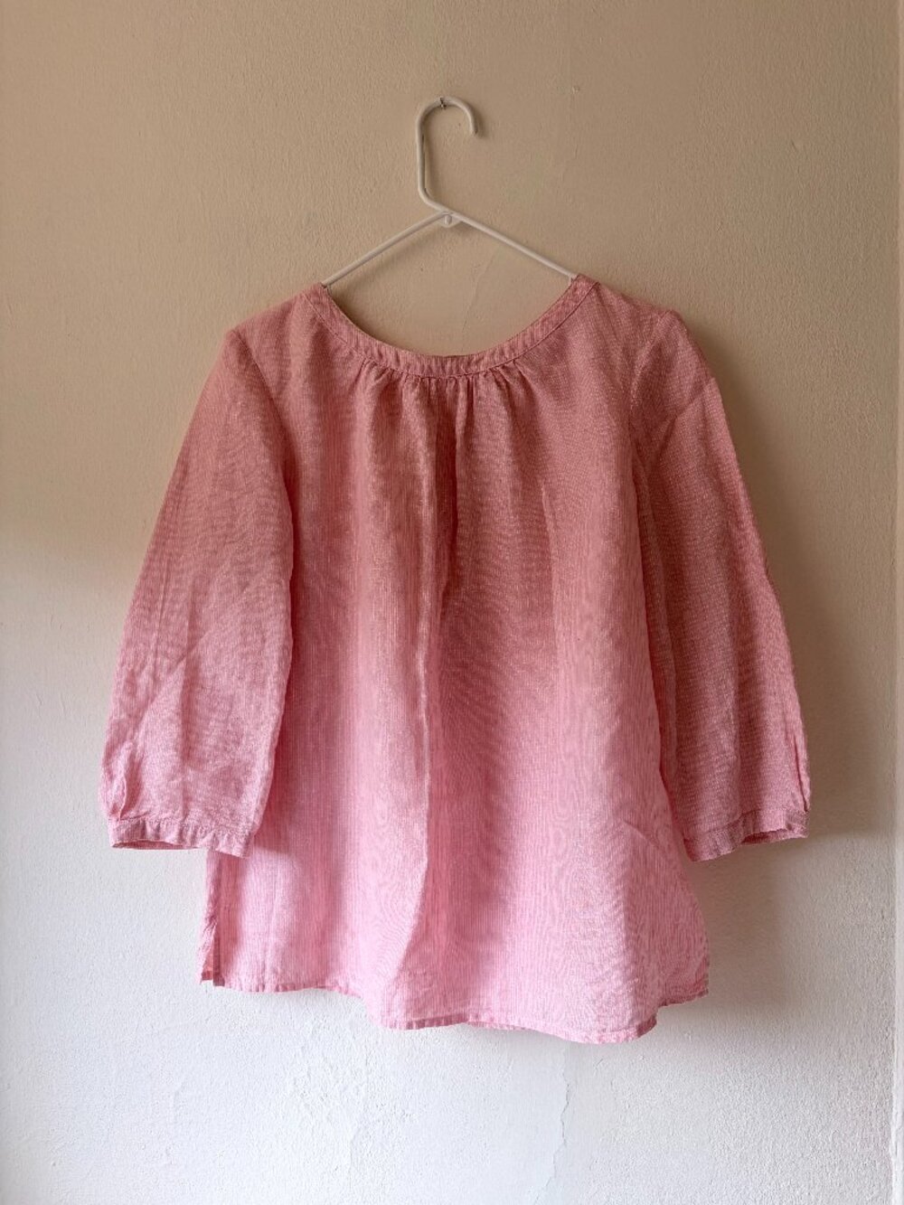 Boden Button-Back Linen Blouse, Sz 10